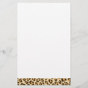 Leopard Print Stationery