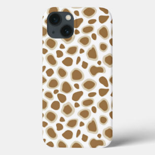 Leopard Print - Taupe Tan and White iPhone 13 Case