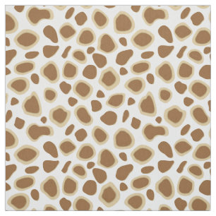 Leopard Print - Taupe Tan and White Fabric