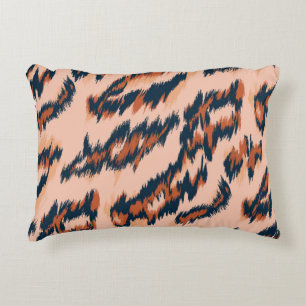 Leopard Print: Textile Seamless Design. Accent Pillow