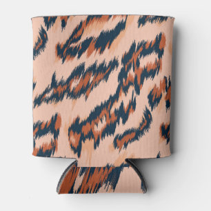 Leopard Print: Textile Seamless Design. Can Cooler