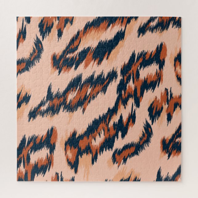 Leopard Print: Textile Seamless Design. Jigsaw Puzzle (Vertical)