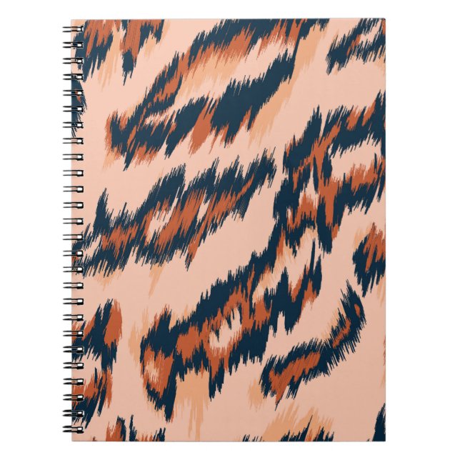 Leopard Print: Textile Seamless Design. Notebook (Front)