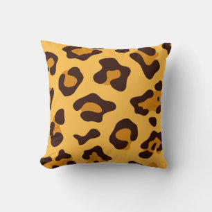 Leopard Print Throw Pillow