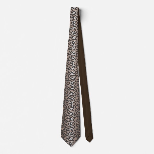 Leopard print tie (Front)