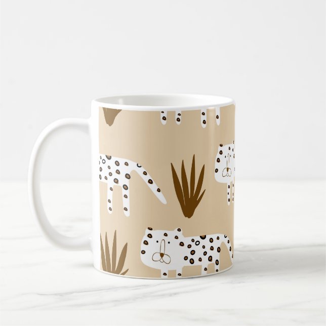 Leopard Print: Timeless Pattern. Coffee Mug (Left)