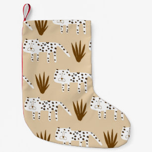 Leopard Print: Timeless Pattern. Small Christmas Stocking