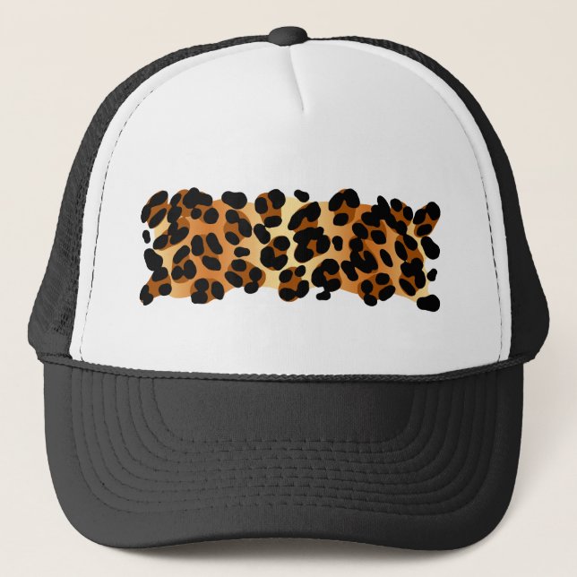 Leopard Print Trucker Hat (Front)