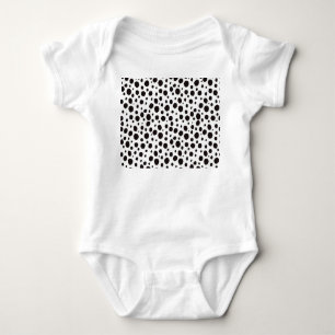 Leopard Print Vintage Seamless Design Baby Bodysuit