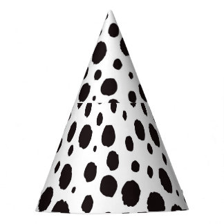 Leopard Print Vintage Seamless Design Party Hat