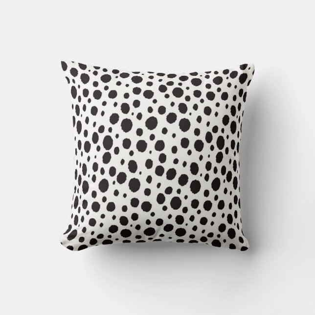 Leopard Print Vintage Seamless Design Throw Pillow (Front)