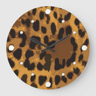 Leopard Print Wall Clock
