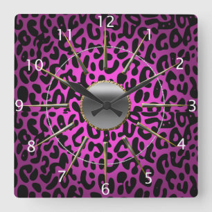 Leopard Print Wall Clock