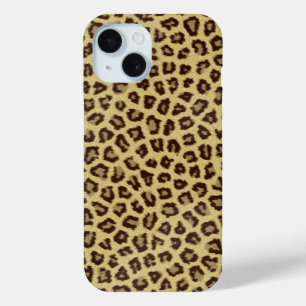 Leopard Print Wildlife Pattern iPhone 15 Case