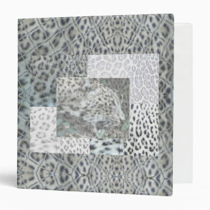 Leopard Print with Leopard Head Binder