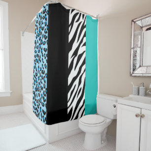 Leopard Print, Zebra Print, Animal Print, Blue