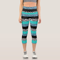 Leopard Print, Zebra Print, Animal Print, Blue