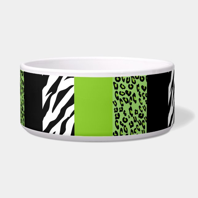 Leopard Print, Zebra Print, Animal Print, Green (Front)