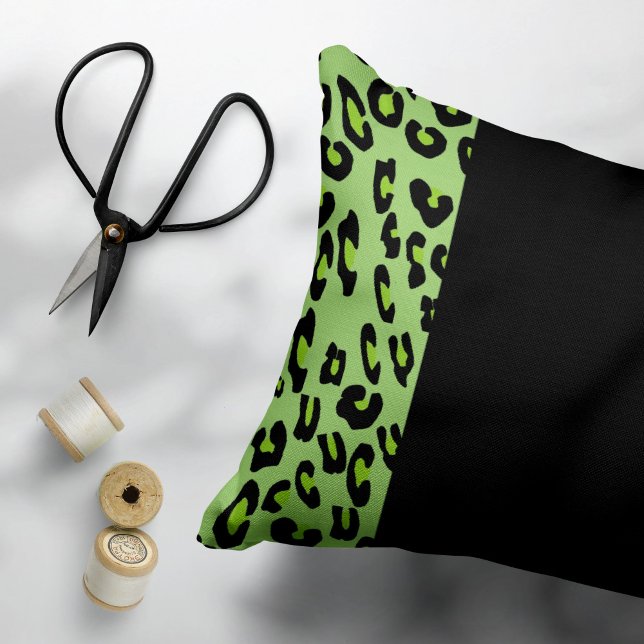 Leopard Print, Zebra Print, Animal Print, Green Pillowcase (Creator Uploaded)