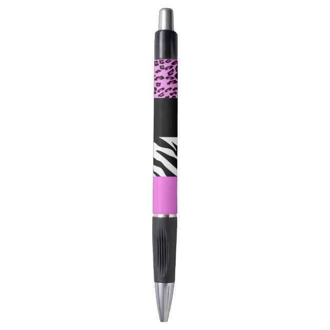Leopard Print, Zebra Print, Animal Print, Pink Pen (Front Vertical)