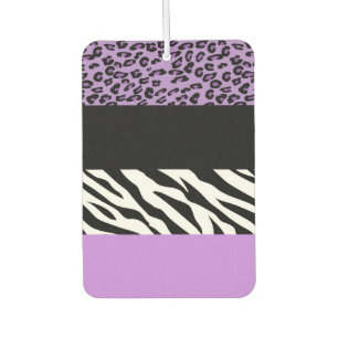 Leopard Print, Zebra Print, Animal Print, Purple Air Freshener