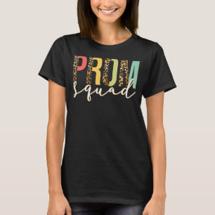 Leopard Prom Squad Graduation For Senior Party T-Shirt