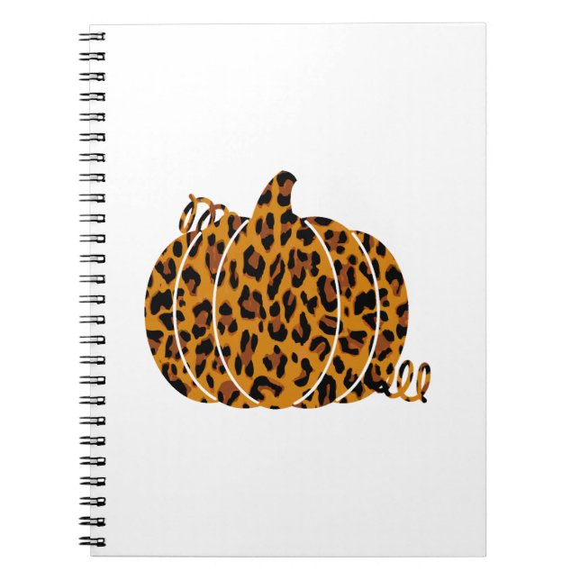 Leopard Pumpkin / Fall Season Notebook (Front)