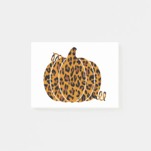 Leopard Pumpkin / Fall Season Post-it Notes