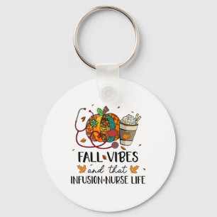 Leopard Pumpkin Fall Vibes And That Infusion Nurse Keychain