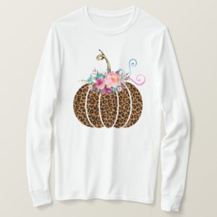 Leopard pumpkin long sleeve T-Shirt