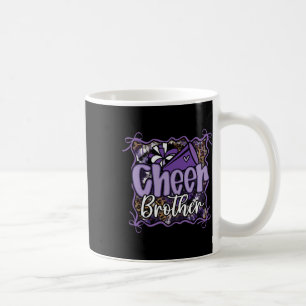 Leopard Purple Coquette Cheer Brother Cheerleader  Coffee Mug