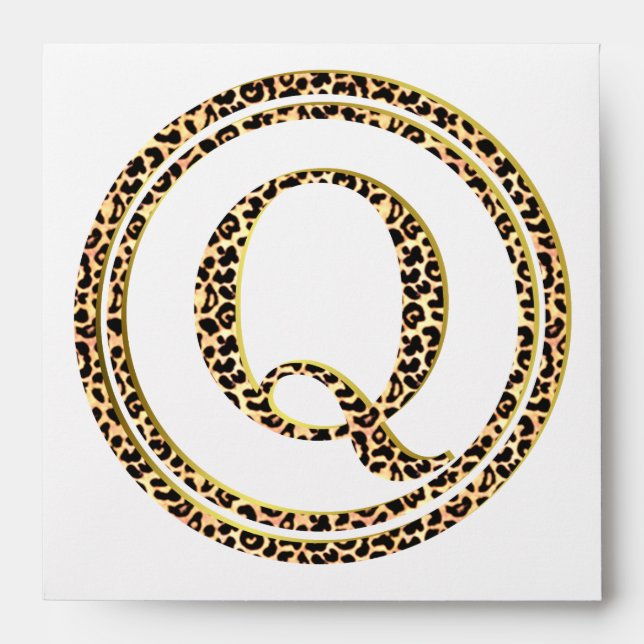 Leopard Q Envelope (Front)