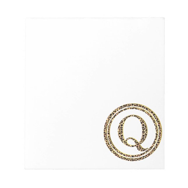 Leopard Q Notepad (Front)