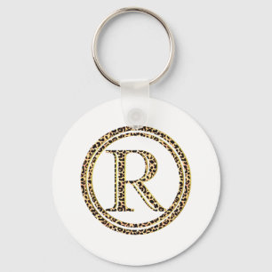 Leopard R Keychain