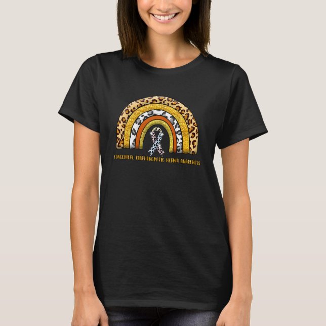 Leopard Rainbow Congenital Diaphragmatic Hernia Wa T-Shirt (Front)