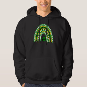 Leopard Rainbow Irish Shamrocks St Patrick S Day L Hoodie