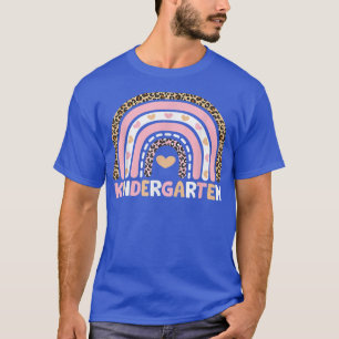 Leopard Rainbow Kindergarten Teacher First Day of T-Shirt