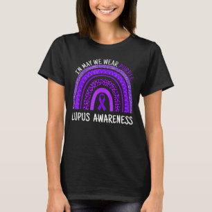 Leopard Rainbow Lupus Awareness  In May We Wear Pu T-Shirt