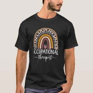 Leopard Rainbow Occupational Therapy ot desing id T-Shirt