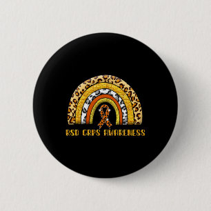 Leopard Rainbow Rsd Crps Warrior 2 Inch Round Button