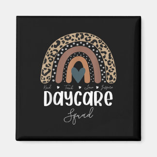 Leopard Rainbow Teacher Student, School Nanny Dayc Magnet