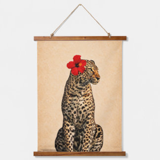 Leopard Retro Print – Minimalist Vintage Animal Wa Hanging Tapestry