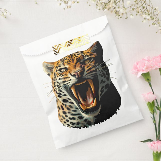 Leopard roaring attack head favour bag (Sealed)