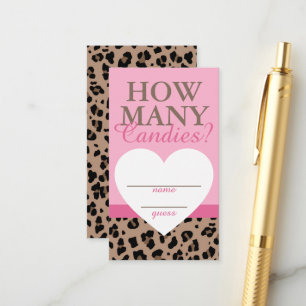 Leopard & rose Combien de bonbons Jeu Guides Carte
