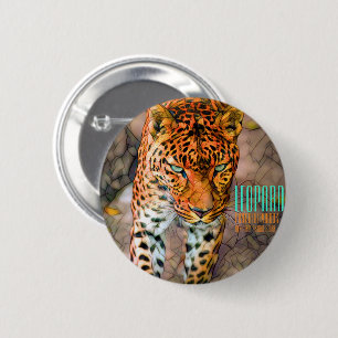 Leopard [Round Tin Badge] 2 Inch Round Button