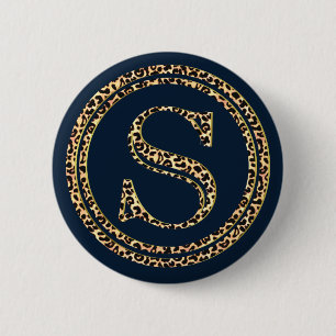 Leopard S 2 Inch Round Button