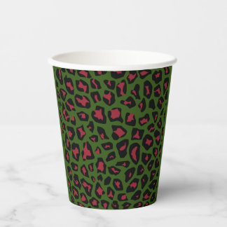 Leopard Seamless Pattern  Paper Cups