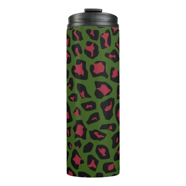 Leopard Seamless Pattern  Thermal Tumbler (Front)