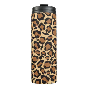 Leopard Seamless Pattern Thermal Tumbler