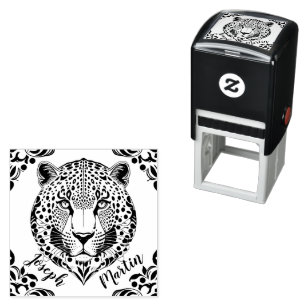 Leopard Self-inking Stamp